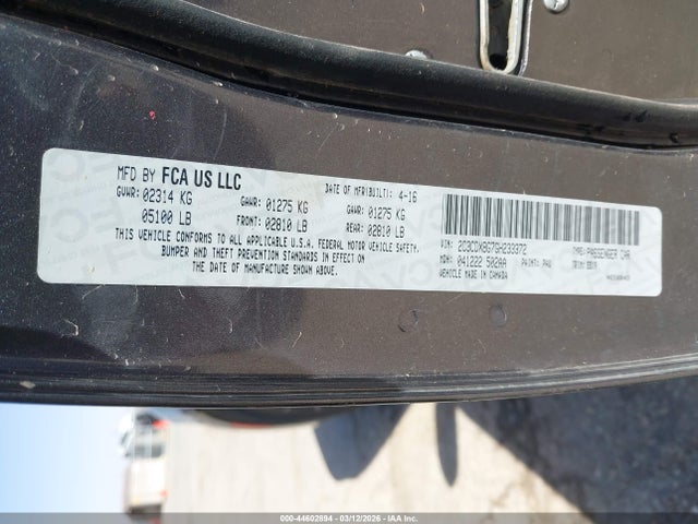 2016 DODGE CHARGER 2C3CDXBG7GH233372 Photo 8