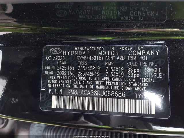 Hyundai Kona N Line 2024 KM8HACA38RU068686 Image 9