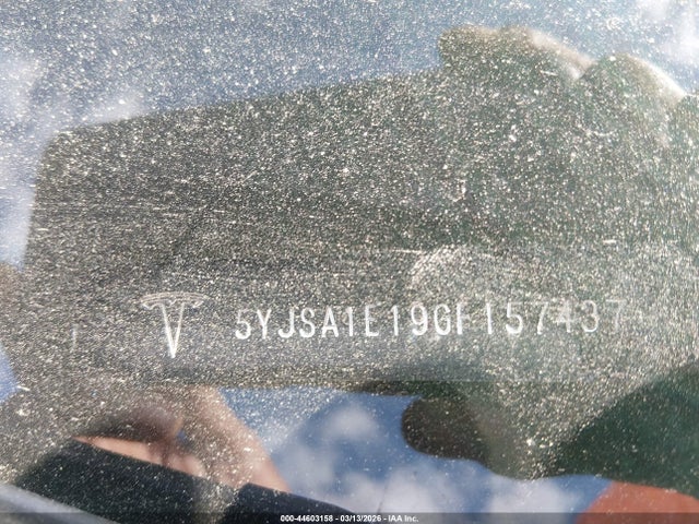 44603158 :رقم المزاد ، 5YJSA1E19GF157437 vin ، 2016 Tesla Model S 60/70/75/85 مزاد بيع