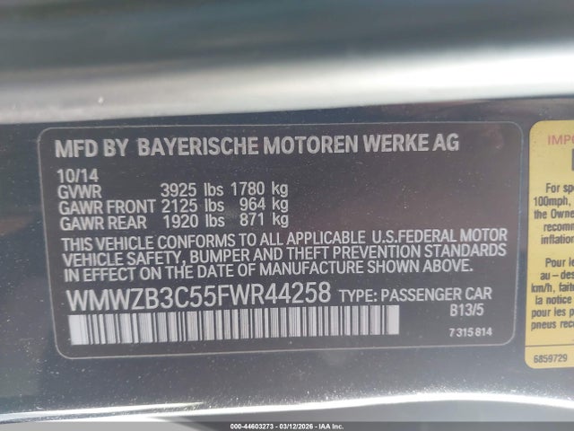 Mini Countryman Cooper 2015 WMWZB3C55FWR44258 Image 9