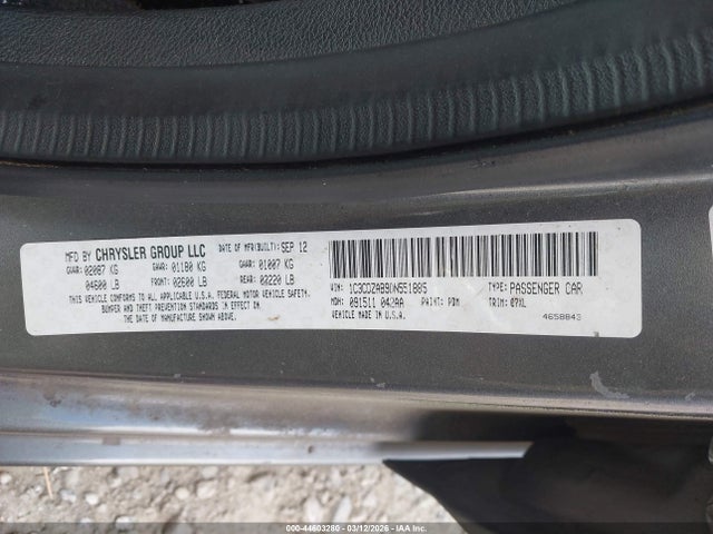 44603280 :رقم المزاد ، 1C3CDZAB9DN551885 vin ، 2013 Dodge Avenger Se مزاد بيع