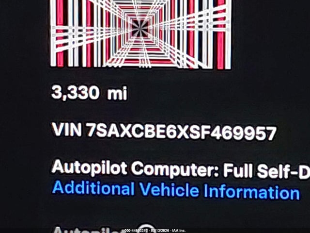 Aukcja sprzedaży 2025 Tesla Model X Plaid, vin: 7SAXCBE6XSF469957, numer aukcji: 44603282