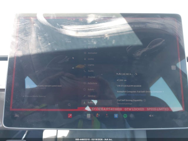 Продажа на аукционе авто 2023 Tesla Model 3 Rear-wheel Drive, vin: 5YJ3E1EA1PF403809, номер лота: 44603310