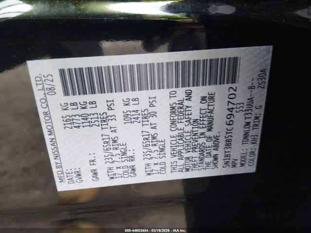 5N1BT3BB5TC694702 Nissan Rogue Rock Creek