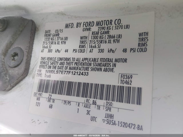 Ford Transit Connect Xl 2015 NM0LS7E77F1212433 Image 9