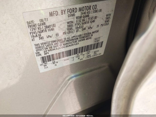 2012 FORD EDGE 2FMDK3JC0CBA05123 Photo 8