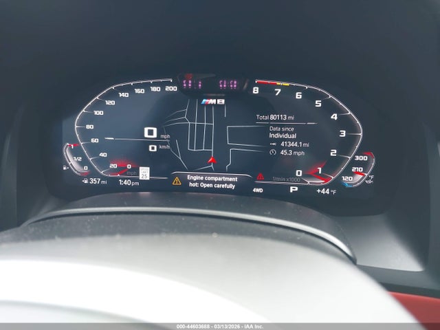 Aukcja sprzedaży 2020 Bmw M8 Gran Coupe Competition, vin: WBSGV0C07LCD51112, numer aukcji: 44603688