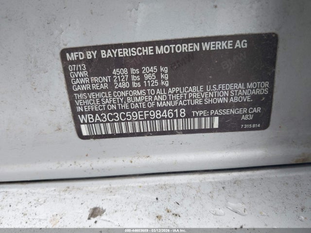 2014 BMW 320I WBA3C3C59EF984618 Photo 8