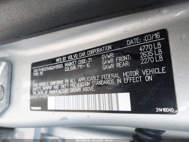 2016 VOLVO S60 YV1612TK6G2413503 Photo 8