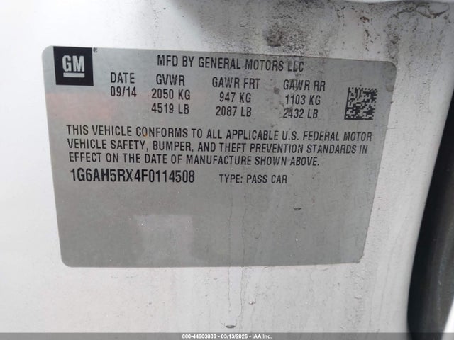 2015 CADILLAC ATS 1G6AH5RX4F0114508 Photo 8