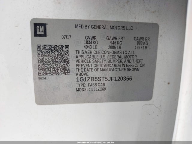 2018 CHEVROLET MALIBU 1G1ZB5ST5JF120356 Photo 8
