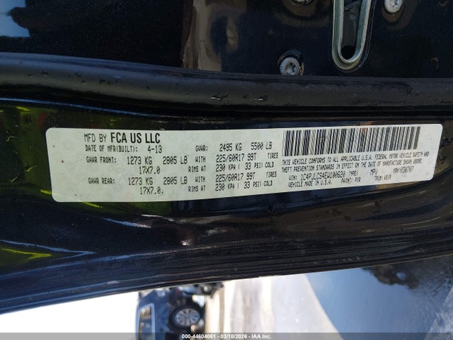 2014 Jeep Cherokee Latitude მანქანა იყიდება აუქციონზე, vin: 1C4PJLCS4EW100620, აუქციონის ნომერი: 44604061