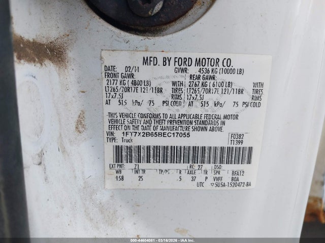 2011 FORD F-250 1FT7X2B65BEC17055 Photo 8