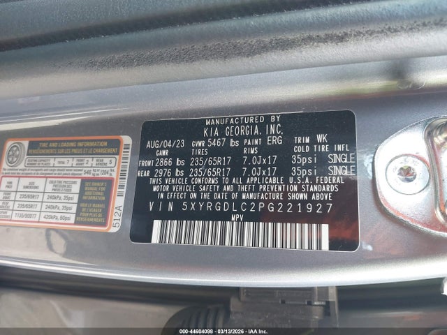 KIA SORENTO LX 2023 5XYRGDLC2PG221927 Image 9