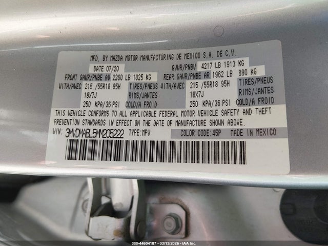 3MVDMABL5MM205222 Mazda Cx-30 Select