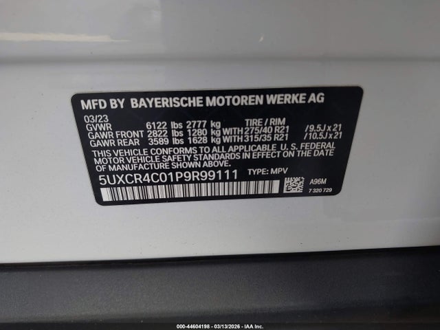 2023 BMW X5 5UXCR4C01P9R99111 Photo 8