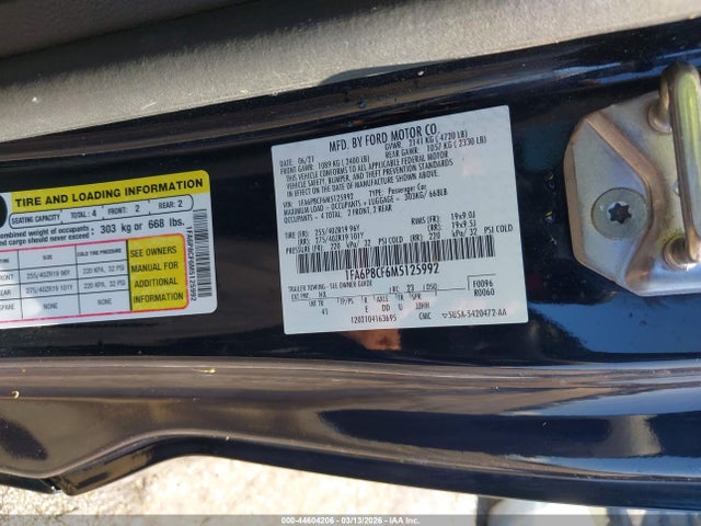 Продаж на аукціоні авто 2021 Ford Mustang Gt Premium Fastback, vin: 1FA6P8CF6M5125992, номер лоту: 44604206