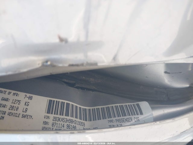 Продажа на аукционе авто 2008 Dodge Charger R/t, vin: 2B3KA53H98H319359, номер лота: 44604214