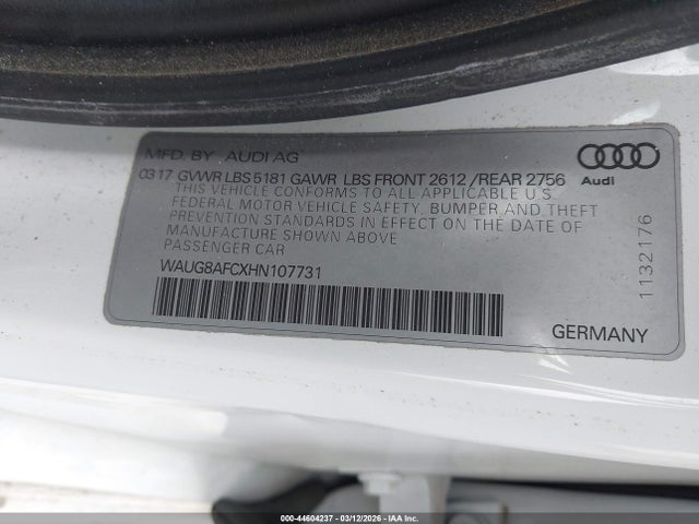 2017 AUDI A6 WAUG8AFCXHN107731 Photo 8