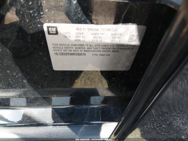 1G1ZE5ST8HF209579 Chevrolet MALIBU 1LT