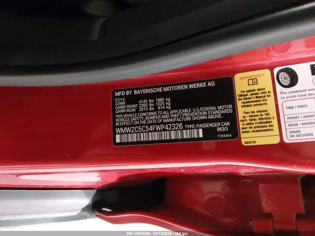 2015 MINI COUNTRYMAN WMWZC5C54FWP42326 Photo 8