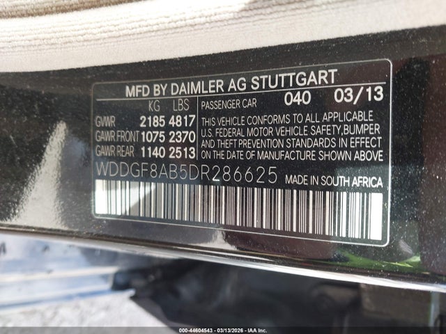 Продаж на аукціоні авто 2013 Mercedes-benz C 300 Sport 4matic, vin: WDDGF8AB5DR286625, номер лоту: 44604543