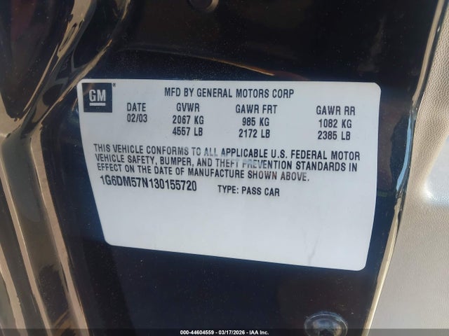 2003 CADILLAC CTS 1G6DM57N130155720 Photo 8