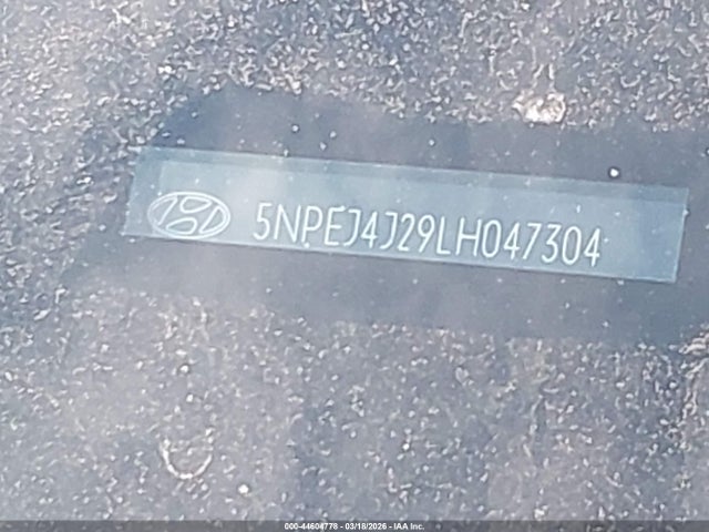 5NPEJ4J29LH047304 Hyundai Sonata Sel Plus