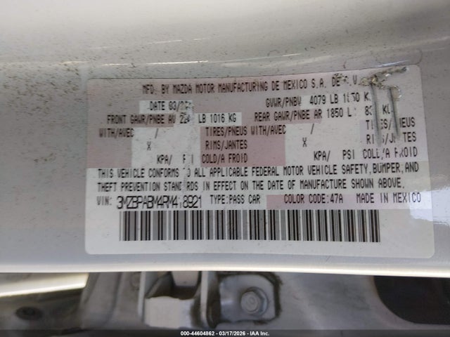 2024 MAZDA MAZDA3 3MZBPABM4RM418921 Photo 8