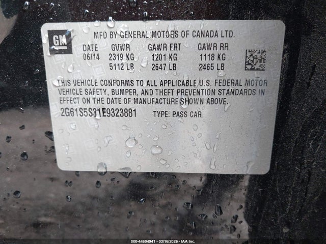 2014 CADILLAC XTS 2G61S5S31E9323881 Photo 8