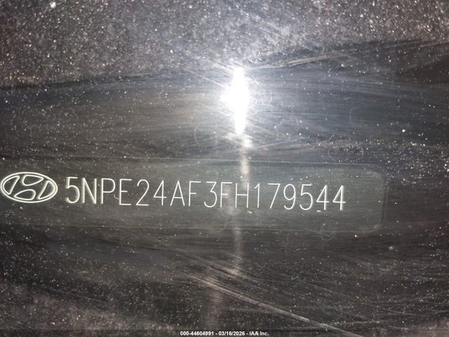 44604991 :رقم المزاد ، 5NPE24AF3FH179544 vin ، 2015 Hyundai Sonata Se مزاد بيع