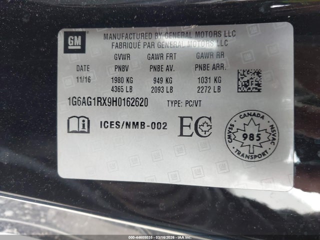 2017 CADILLAC ATS 1G6AG1RX9H0162620 Photo 8