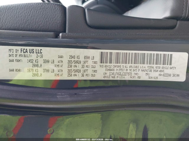 2018 JEEP GRAND CHEROKEE 1C4RJFAG6JC227972 Photo 8