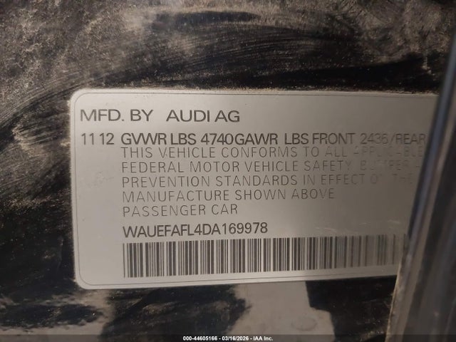2013 AUDI A4 WAUEFAFL4DA169978 Photo 8