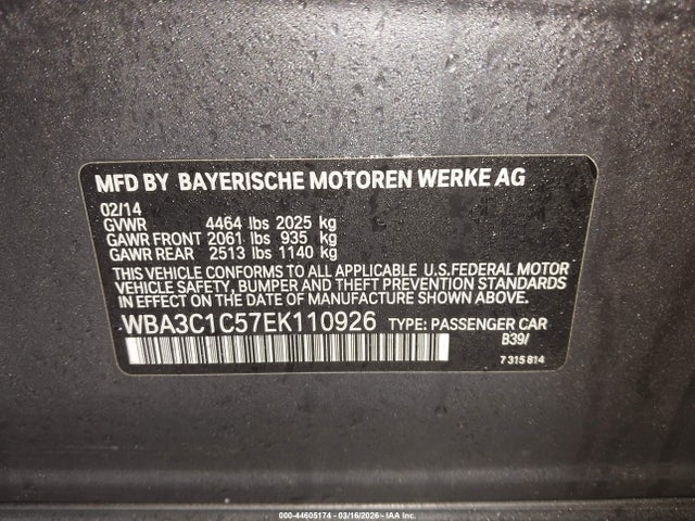 Продаж на аукціоні авто 2014 Bmw 328i, vin: WBA3C1C57EK110926, номер лоту: 44605174
