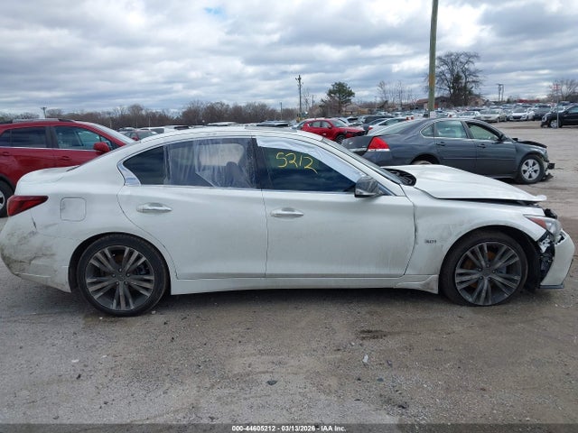 2018 Infiniti Q50 3.0t Sport მანქანა იყიდება აუქციონზე, vin: JN1EV7AP4JM366214, აუქციონის ნომერი: 44605212