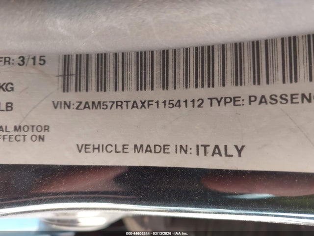 2015 MASERATI GHIBLI ZAM57RTAXF1154112 Photo 8