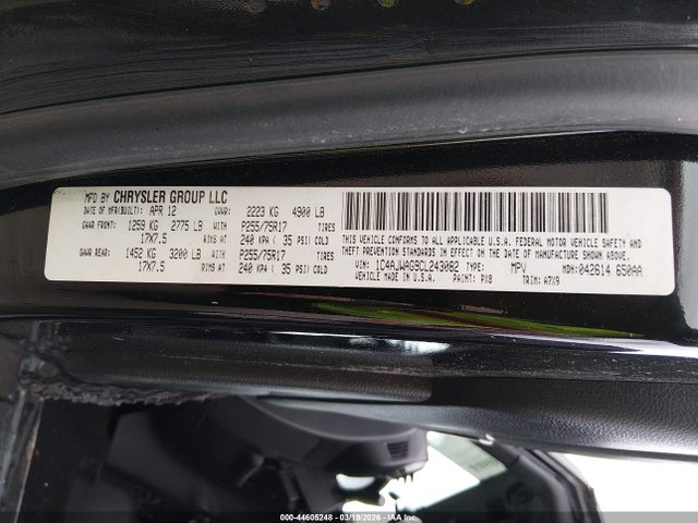2012 Jeep Wrangler Sport მანქანა იყიდება აუქციონზე, vin: 1C4AJWAG9CL243082, აუქციონის ნომერი: 44605248