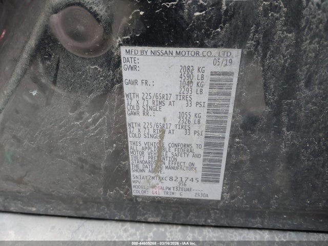 2019 NISSAN ROGUE 5N1AT2MTXKC821745 Photo 8