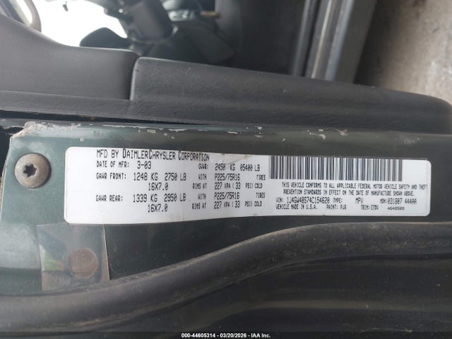 Продажа на аукционе авто 2004 Jeep Grand Cherokee Laredo, vin: 1J4GW48S74C154620, номер лота: 44605314