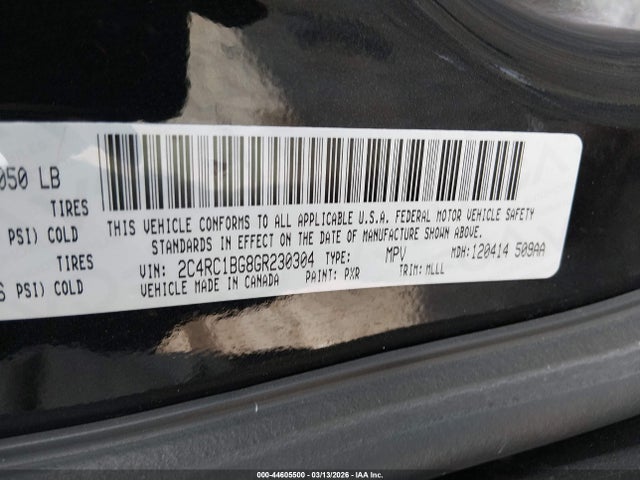 2016 CHRYSLER TOWN & COUNTRY 2C4RC1BG8GR230304 Photo 8