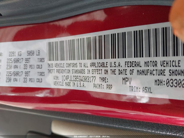 2016 JEEP CHEROKEE 1C4PJLCB5GW303177 Photo 8