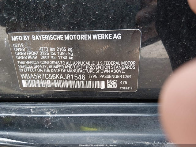 BMW 330i Xdrive 2019 WBA5R7C56KAJ81546 Image 9