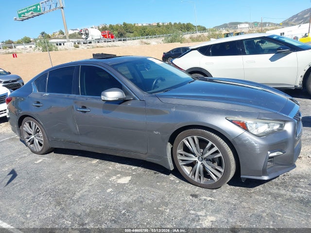 44605790 :رقم المزاد ، JN1EV7APXJM351717 vin ، 2018 Infiniti Q50 3.0t Sport مزاد بيع