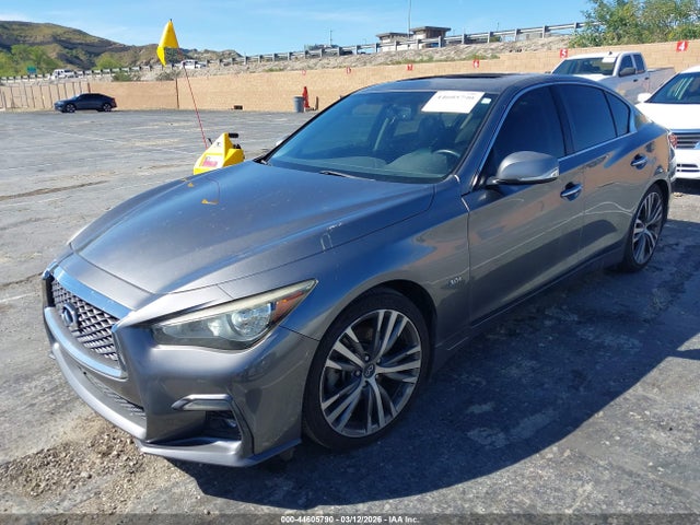44605790 :رقم المزاد ، JN1EV7APXJM351717 vin ، 2018 Infiniti Q50 3.0t Sport مزاد بيع