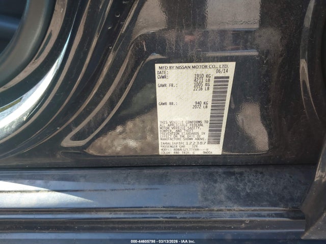Nissan Altima 2.5 S 2015 1N4AL3AP3FC122387 Image 9