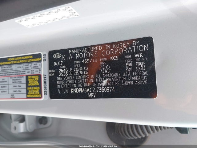 2018 KIA SPORTAGE KNDPM3AC2J7360974 Photo 8