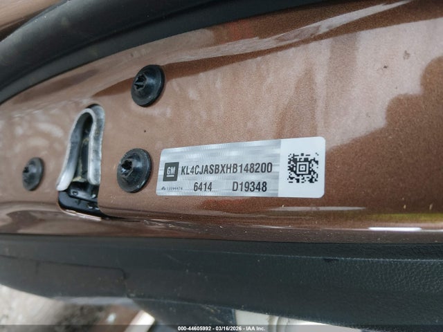 44605992 :رقم المزاد ، KL4CJASBXHB148200 vin ، 2017 Buick Encore Preferred مزاد بيع