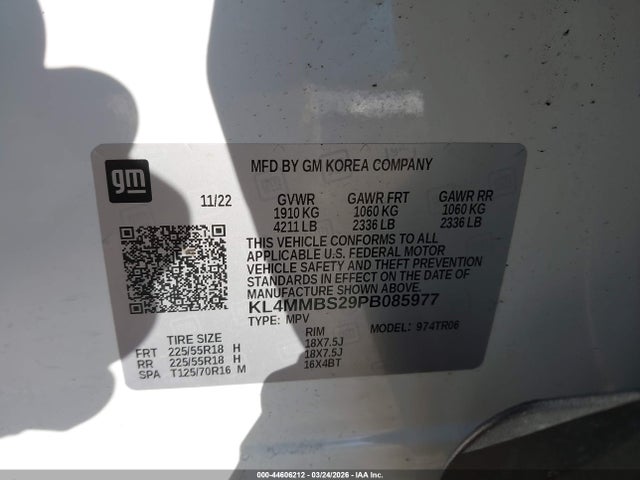 Aukcja sprzedaży 2023 Buick Encore Gx Preferred Fwd, vin: KL4MMBS29PB085977, numer aukcji: 44606212