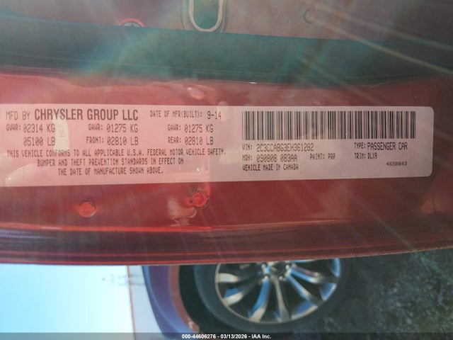 2014 Chrysler 300 მანქანა იყიდება აუქციონზე, vin: 2C3CCABG3EH361282, აუქციონის ნომერი: 44606276